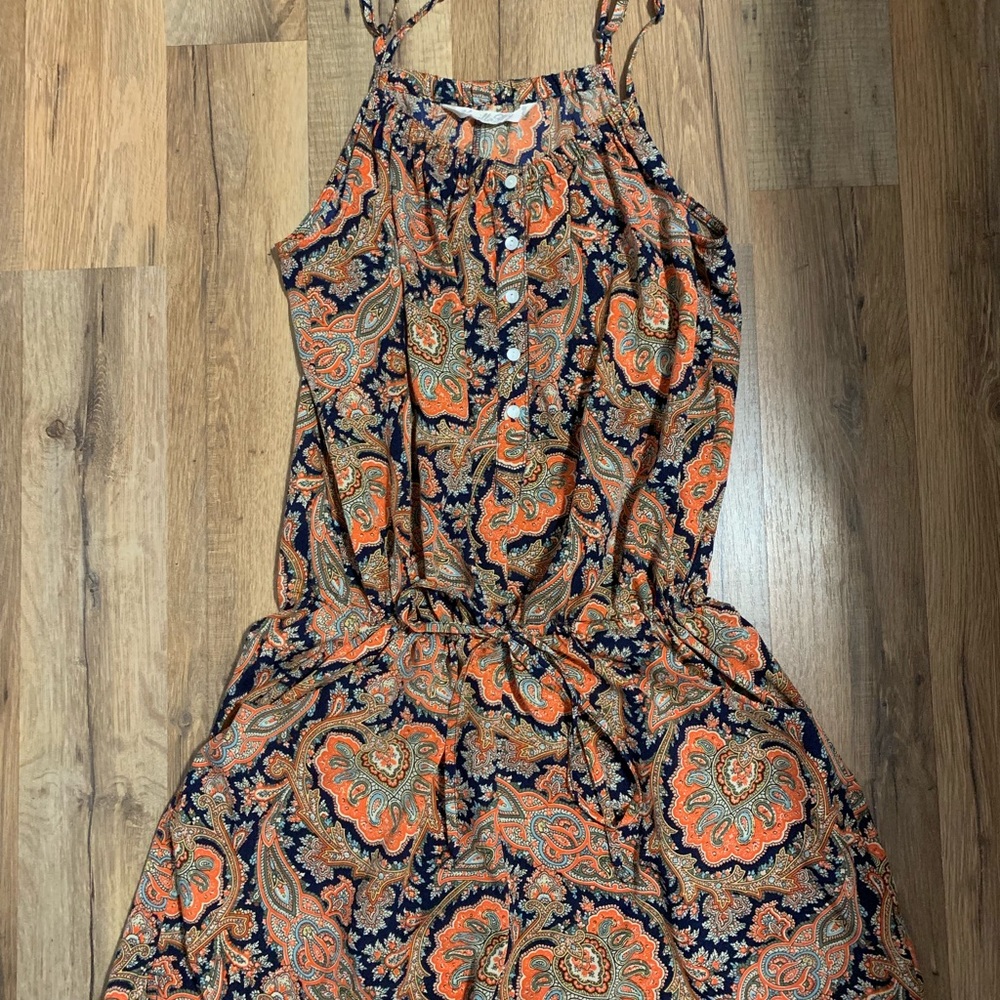 Cinched waist romper